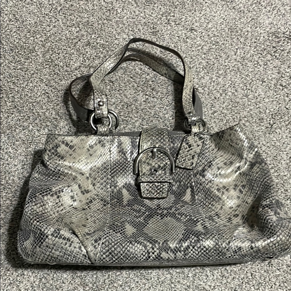 Coach Snakeskin Patterned Women's Bag
